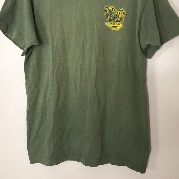 Vintage fruit of the loom heavy tag half moon beach unisex T-shirt size large - Picture 3 of 12